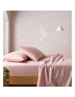 Best reviews of ๐ Vue Organic Stonewashed Cotton 250TC Sheet Set Pink Sand ๐ฅ