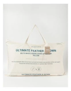 Hot Sale ⌛ Heritage Ultimate 85/15 White Goose Down & Feather Pillow ❤️ -Cozy Bed Store 779795560 1 1 720x928