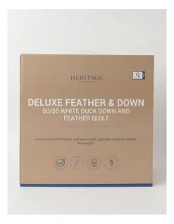Cheapest 🛒 Heritage 50/50 Duck Down & Feather Quilt White 🌟