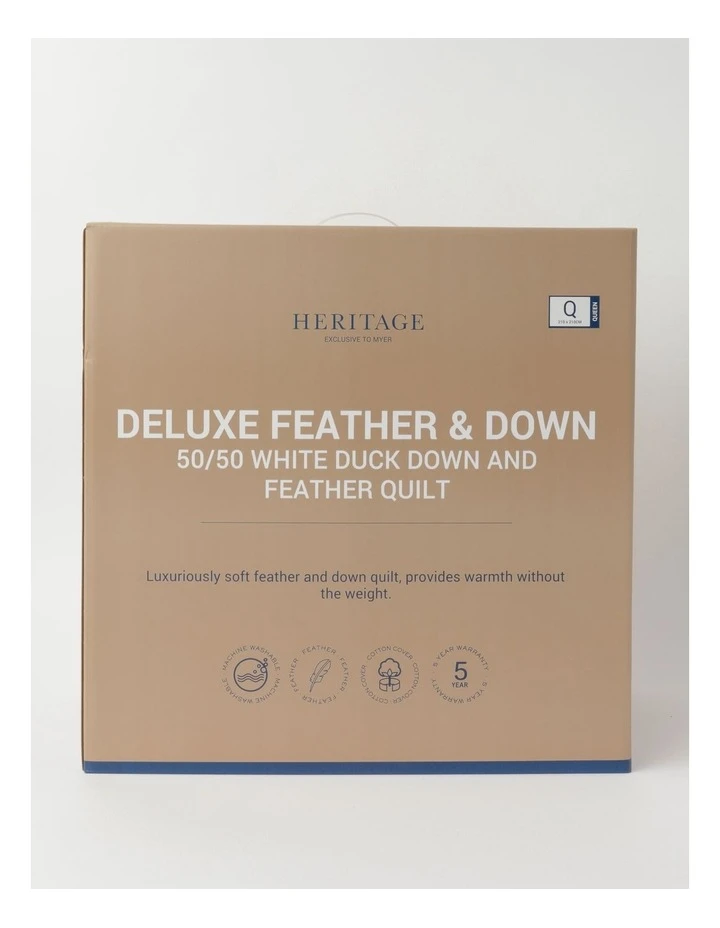 Cheapest 🛒 Heritage 50/50 Duck Down & Feather Quilt White 🌟 1 Cheapest 🛒 Heritage 50/50 Duck Down & Feather Quilt White 🌟