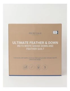 Brand new โ Heritage 85/15 Goose Down & Feather Quilt White ๐