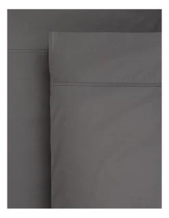 Flash Sale 🛒 Heritage 1000TC Finest Cotton Sateen Super King Size Sheet Charcoal 😉