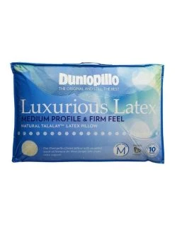 Wholesale 🔔 Dunlopillo Luxurious Medium Profile & Firm Feel Latex Pillow in White ✔️