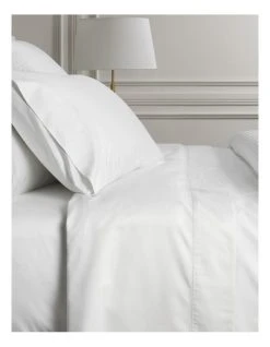 Cheapest ✔️ Sheridan Hotel Weight Luxury 1000TC Sheet Set in Snow 🎉