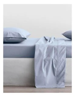 Flash Sale 😉 Sheridan Organic Cotton Percale 300TC Sheet Set in Soft Blue 💯