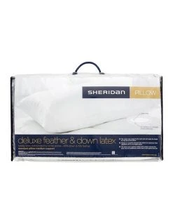 New 🧨 Sheridan Deluxe Feather & Down Latex Pillow in Snow ❤️
