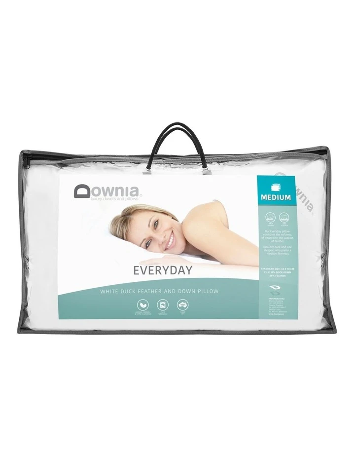 Deals ✔️ Downia Everyday Duck Feather & Down Pillow White ⌛ 1 Deals ✔️ Downia Everyday Duck Feather & Down Pillow White ⌛