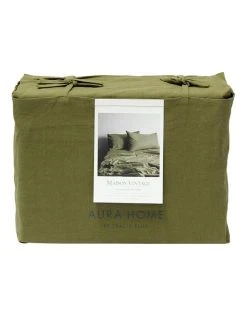 Promo ✨ Aura Home Maison Vintage Sheet Set in Olive 😉 -Cozy Bed Store 788797810 788796280 5 720x928