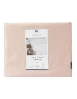 Best Pirce 🌟 Heritage Pima Cotton 400TC Sheet Set Pink 🔥 -Cozy Bed Store 790049350 790049080 3 720x928