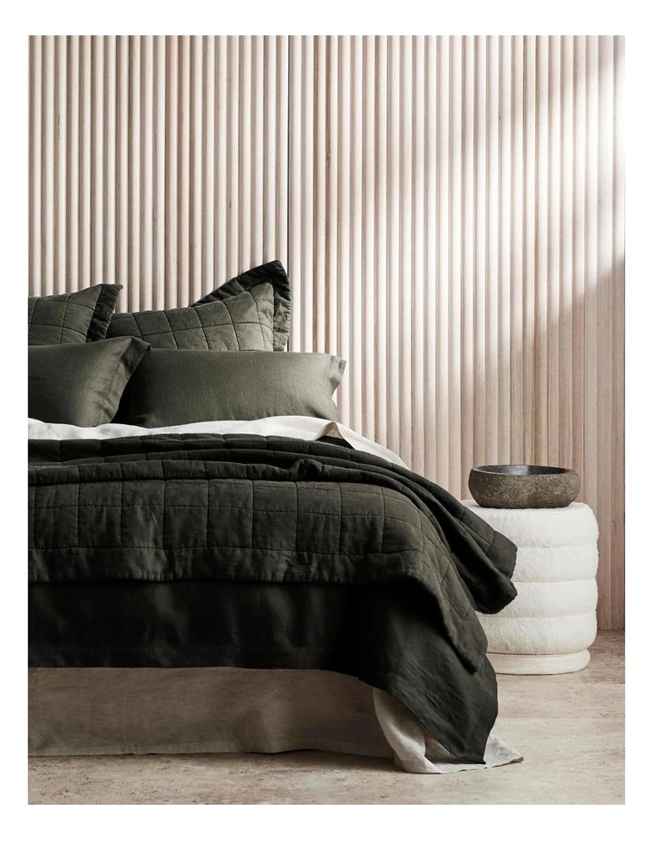 Deals ❤️ Sheridan Abbotson Bedcover in Olive ⭐ 1 Deals ❤️ Sheridan Abbotson Bedcover in Olive ⭐