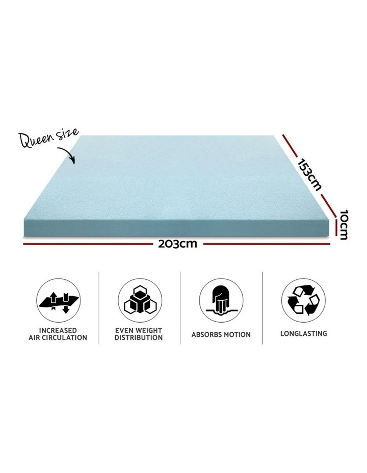 Brand new ✨ Giselle Bedding Giselle Memory Foam Mattress Topper Queen Bed Cool Gel Bamboo Cover 10CM ✨ 2 Brand new ✨ Giselle Bedding Giselle Memory Foam Mattress Topper Queen Bed Cool Gel Bamboo Cover 10CM ✨ - Image 2
