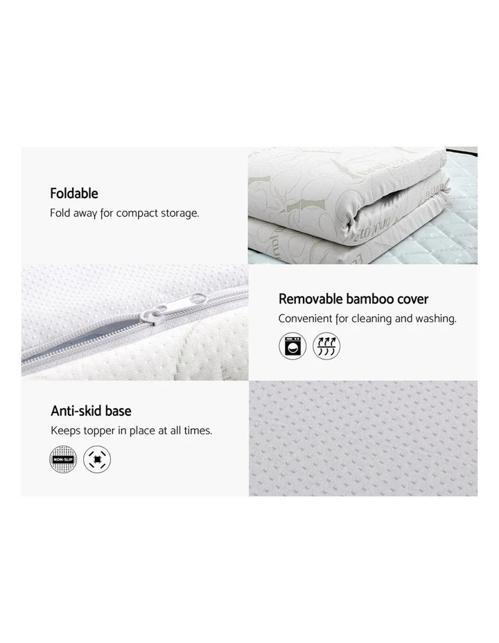 Brand new ✨ Giselle Bedding Giselle Memory Foam Mattress Topper Queen Bed Cool Gel Bamboo Cover 10CM ✨ 4 Brand new ✨ Giselle Bedding Giselle Memory Foam Mattress Topper Queen Bed Cool Gel Bamboo Cover 10CM ✨ - Image 4
