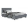 Deals ⭐ Artiss King Single Size Bed Frame Base Mattress Platform Fabric Wooden Grey NEO 🤩