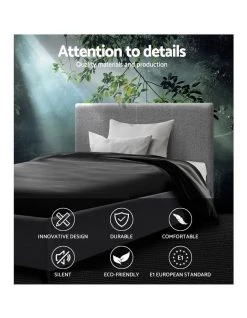 Deals ⭐ Artiss King Single Size Bed Frame Base Mattress Platform Fabric Wooden Grey NEO 🤩 -Cozy Bed Store 795723310 3 720x928