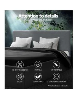 Discount ⭐ Artiss Double Size Gas Lift Bed Frame Base With Storage Platform Fabric 👏 -Cozy Bed Store 795726730 3 720x928