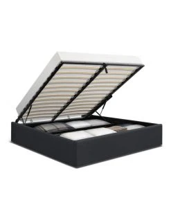 New โ๏ธ Artiss Queen Size Gas Lift Bed Frame Base With Storage Platform Fabric โค๏ธ