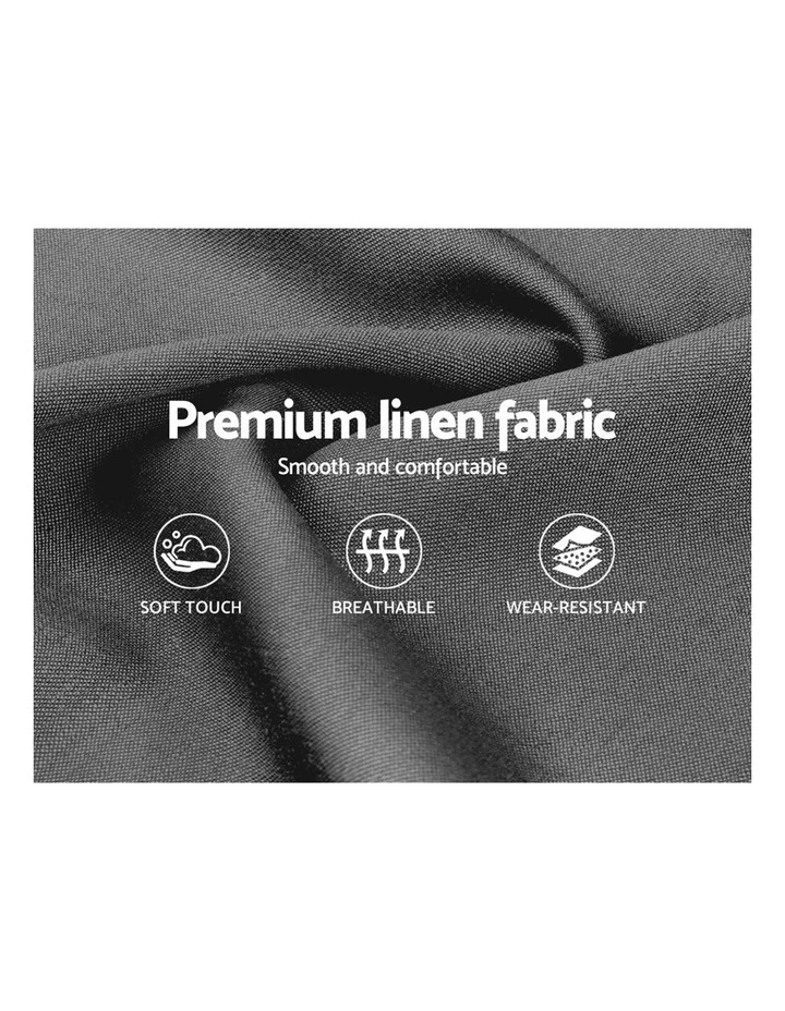 Best Sale ✔️ Artiss Double Size Wooden Upholstered Bed Frame Headborad - Grey 🤩 5 Best Sale ✔️ Artiss Double Size Wooden Upholstered Bed Frame Headborad - Grey 🤩 - Image 5