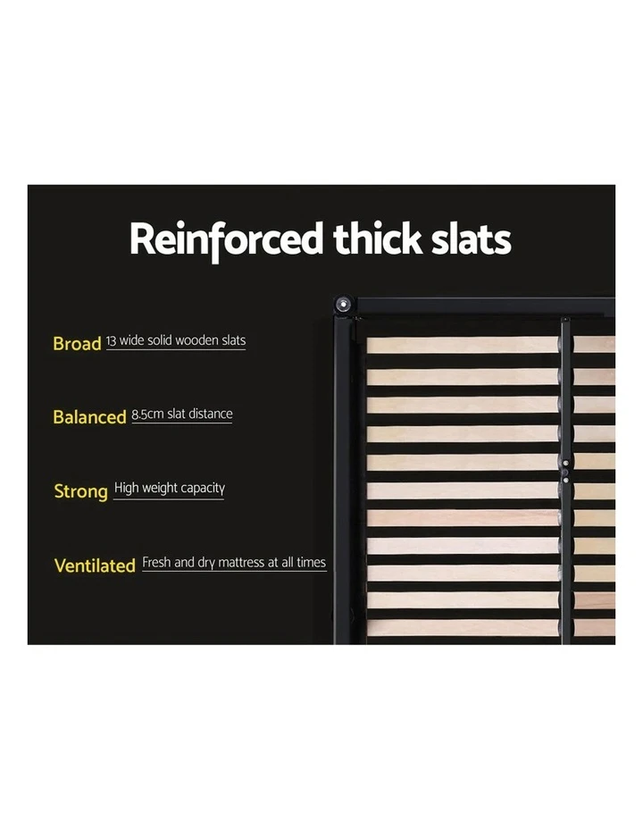 Flash Sale ๐คฉ Artiss King Size Fabric Bed Frame Headboard with Drawers - Charcoal ๐ 5 Flash Sale ๐คฉ Artiss King Size Fabric Bed Frame Headboard with Drawers - Charcoal ๐ - Image 5