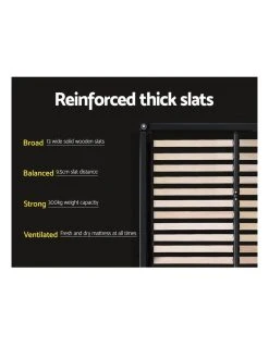 Best Sale ⭐ Artiss Queen Size Fabric Bed Frame Headboard with Drawers - Charcoal 🌟 -Cozy Bed Store 795732400 6 720x928