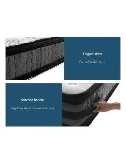 Promo 🔔 Giselle Bedding 36Cm Queen Mattress 7 Zone Euro Top Pocket Spring Medium Firm Foam 💯 -Cozy Bed Store 795830230 6 720x928