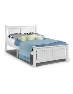 Best Sale ⌛ Artiss Double Size Wooden Bed Frame Timber Kids Adults Bedroom Mattress Base 🎉