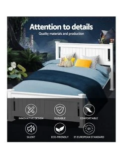 Best Sale ⌛ Artiss Double Size Wooden Bed Frame Timber Kids Adults Bedroom Mattress Base 🎉 -Cozy Bed Store 795839500 3 720x928