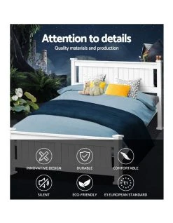 Hot Sale 🌟 Artiss Queen Wooden Timber Bed Frame RIO Kids Adults Mattress Base Size ⌛ -Cozy Bed Store 795839770 3 720x928