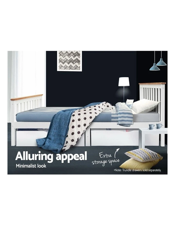 Best deal 😍 Artiss Double Full Size Wooden Bed Frame PONY Timber Mattress Base Bedroom Kids 😉 6 Best deal 😍 Artiss Double Full Size Wooden Bed Frame PONY Timber Mattress Base Bedroom Kids 😉 - Image 6