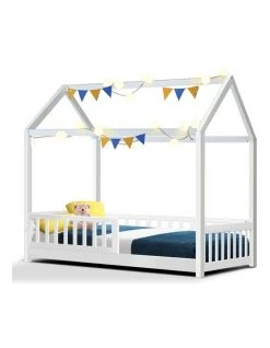 Wholesale ⌛ Artiss Wooden Bed Frame Single Size Timber Mattress Base Pine Platform White ROCK 🎉