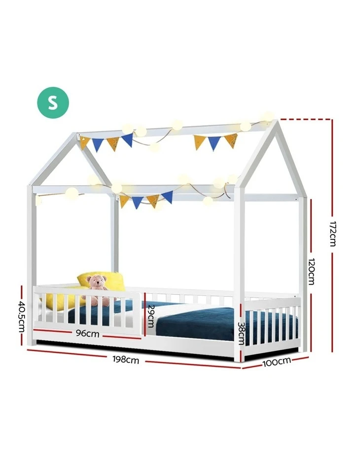 Wholesale ⌛ Artiss Wooden Bed Frame Single Size Timber Mattress Base Pine Platform White ROCK 🎉 2 Wholesale ⌛ Artiss Wooden Bed Frame Single Size Timber Mattress Base Pine Platform White ROCK 🎉 - Image 2