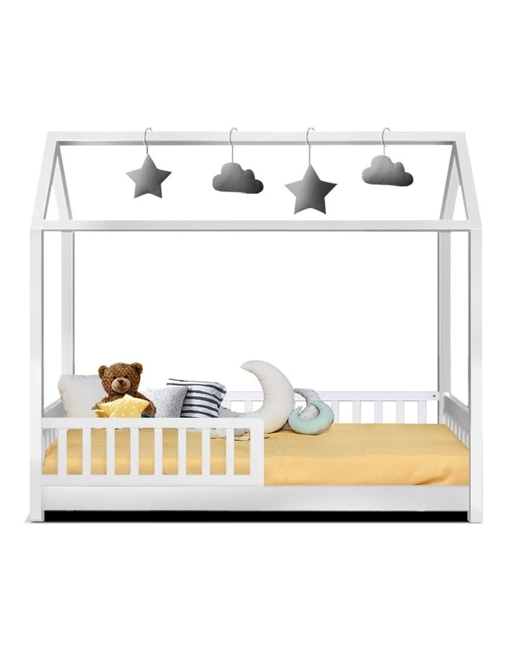 Wholesale ⌛ Artiss Wooden Bed Frame Single Size Timber Mattress Base Pine Platform White ROCK 🎉 3 Wholesale ⌛ Artiss Wooden Bed Frame Single Size Timber Mattress Base Pine Platform White ROCK 🎉 - Image 3