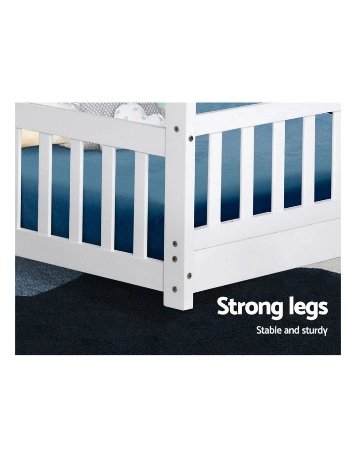 Wholesale ⌛ Artiss Wooden Bed Frame Single Size Timber Mattress Base Pine Platform White ROCK 🎉 5 Wholesale ⌛ Artiss Wooden Bed Frame Single Size Timber Mattress Base Pine Platform White ROCK 🎉 - Image 5