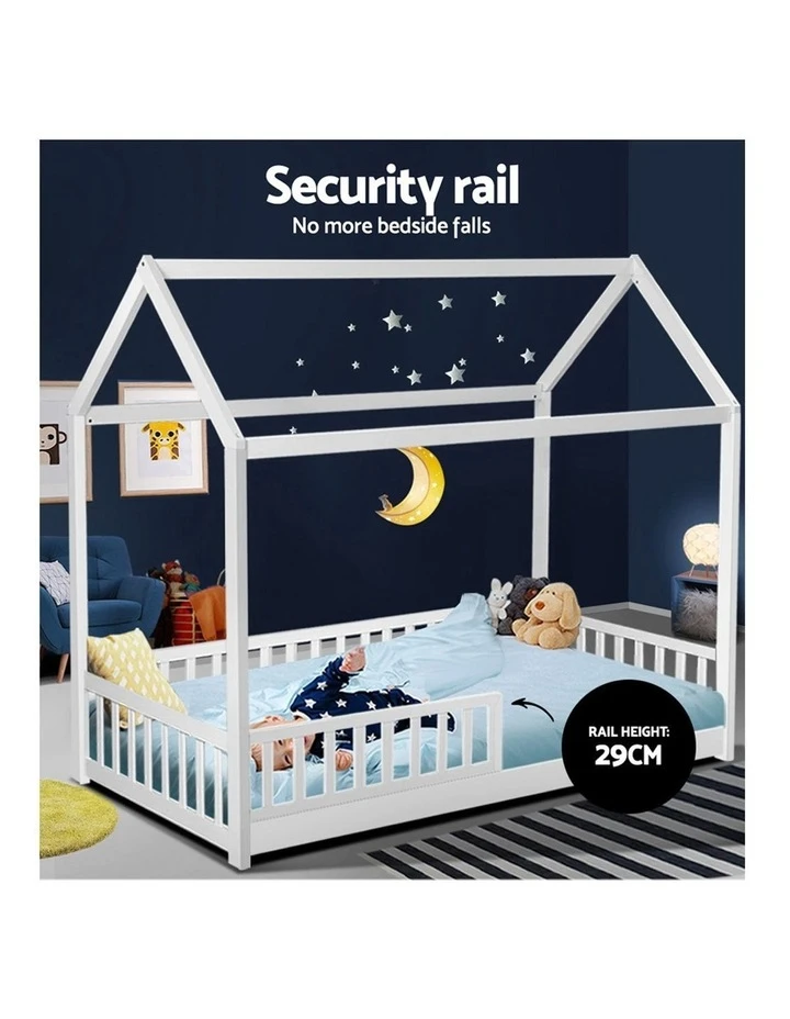 Wholesale ⌛ Artiss Wooden Bed Frame Single Size Timber Mattress Base Pine Platform White ROCK 🎉 6 Wholesale ⌛ Artiss Wooden Bed Frame Single Size Timber Mattress Base Pine Platform White ROCK 🎉 - Image 6