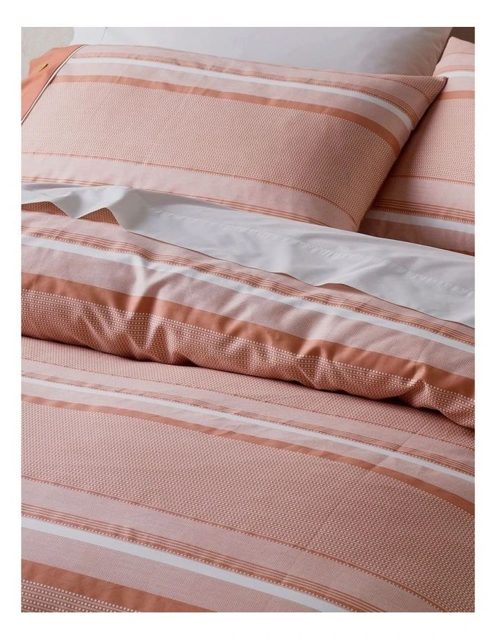 Cheapest ❤️ Vue Grayson Cotton Quilt Cover Set Brick Pink 🎁 3 Cheapest ❤️ Vue Grayson Cotton Quilt Cover Set Brick Pink 🎁 - Image 3