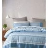 Buy 🔔 Vue Grayson Cotton Quilt Cover Set Spa Blue 💯