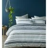 Promo 🎁 Vue Jordan Cotton Percale Quilt Cover Set Black/Grey ✨