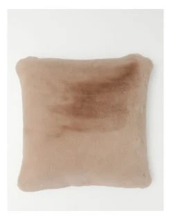Outlet ⌛ Heritage Amelie Faux Fur Cushion Taupe 🥰