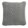 New ❤️ Innovatec Sakura Light Grey Cable Knit Cushion ❤️