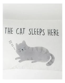 Top 10 ❤️ Beau & Bonnie Cat Sleeps Here Pillowcase Multicolour 🥰