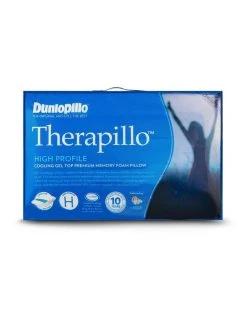 Cheapest ⭐ Dunlopillo Therapillo Cooling Gel Top Premium Memory Foam High Profile Pillow 🎁