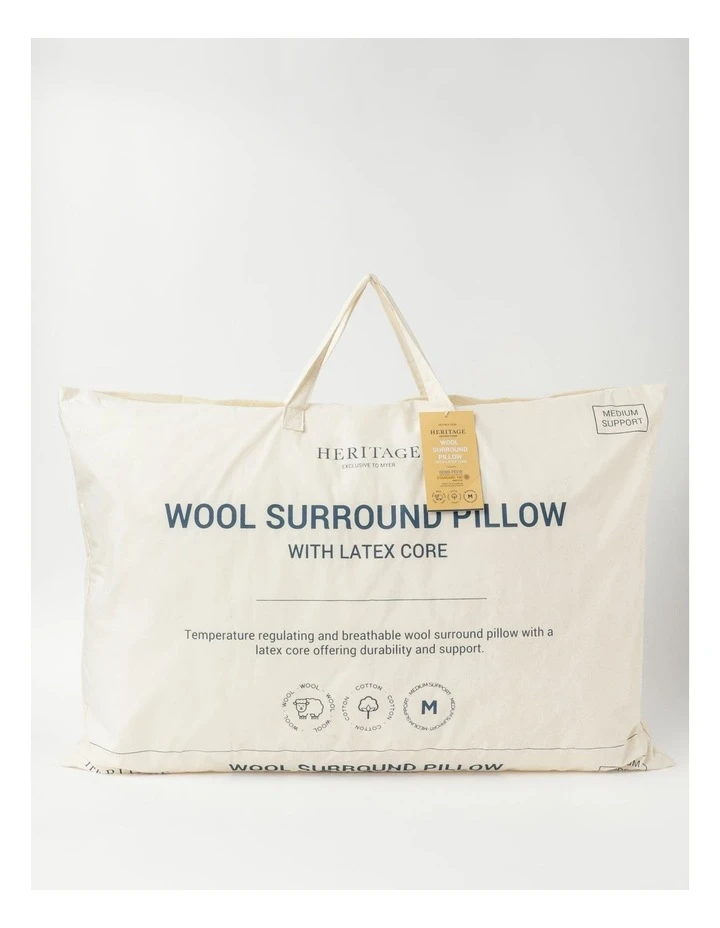 Cheapest π Heritage Wool Surround Pillow With Latex Core White β¨ 3 Cheapest π Heritage Wool Surround Pillow With Latex Core White β¨ - Image 3