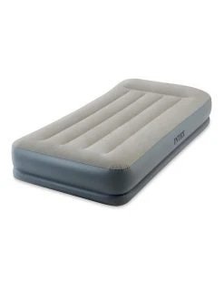 Promo ⌛ Intex Dura-Beam Pillow Rest Mid-rise Airbed - Single Beige 🎁