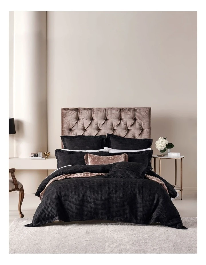 Flash Sale โค๏ธ Grace by Linen House Winston Quilt Cover Set In Black ๐ 1 Flash Sale โค๏ธ Grace by Linen House Winston Quilt Cover Set In Black ๐