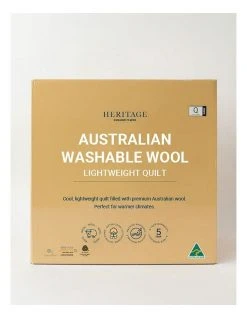 Coupon ✔️ Heritage Australian Washable Wool Lightweight Quilt 🛒