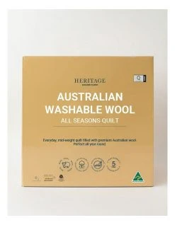 Cheapest ✔️ Heritage Australian Washable Wool All Seasons Quilt ❤️