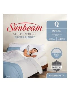 Best Sale ✔️ Sunbeam Sleep Express White Electric Blanket 😉