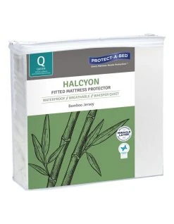 Cheapest 🛒 Protect-A-Bed Halycon Bamboo Jersey Waterproof Fitted Mattress Protector White 👍