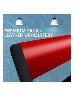 Deals 🔔 Laura Hill King Size Pu Leather Bed Frame Wood Base Metal Beam Italian Design - Red ⌛ -Cozy Bed Store 816580630 6 720x928