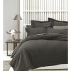 Discount ⭐ Linen House Deluxe Waffle Quilt Cover Set Charcoal 🔔