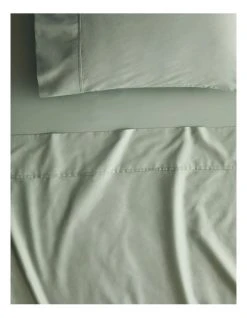 Best deal ๐คฉ Sheridan Organic Cotton 400TC Sheet Set Collection in Mineral Green โ